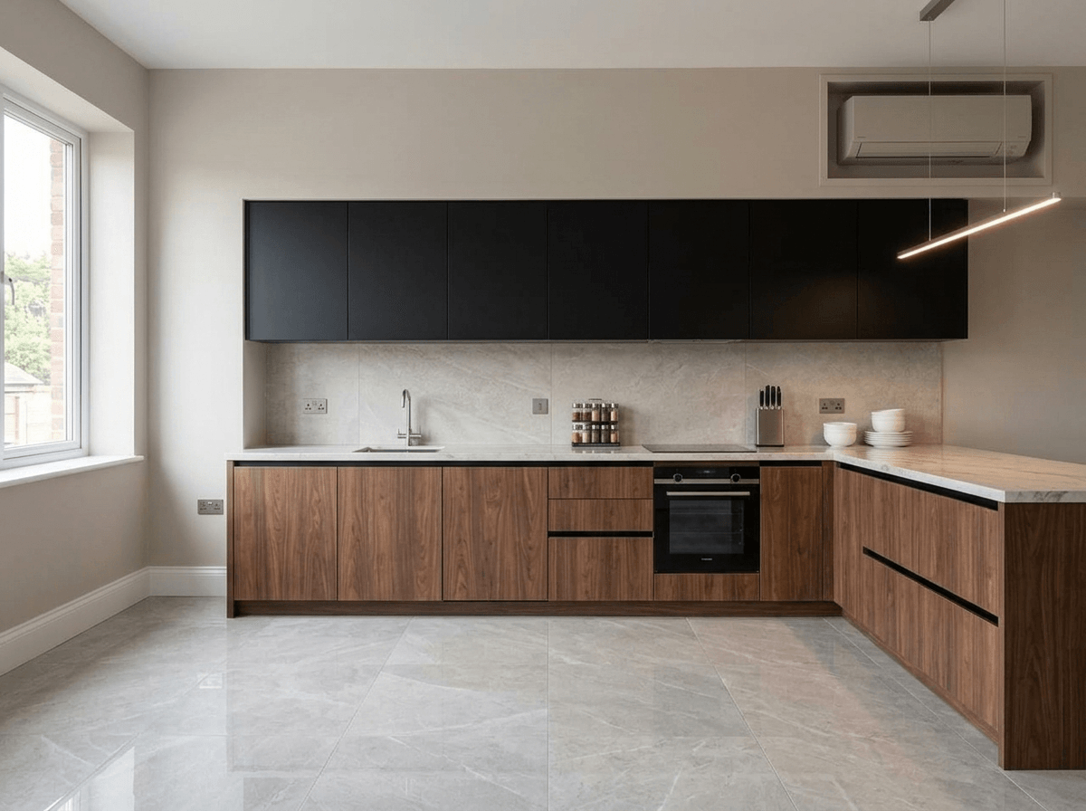 Kitchen interior in Contemporary style — photo by GenRoom AI