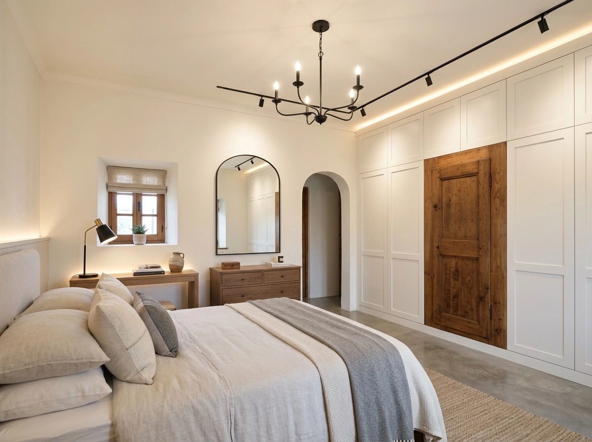 Modern Farmhouse Bedroom design — interior photo by GenRoom AI