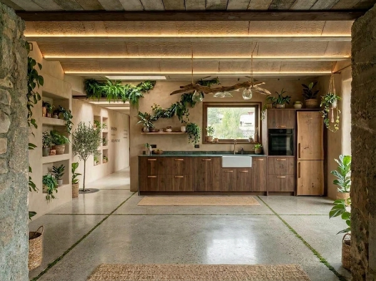 Interior design in Biophilic style — Kitchen by GenRoom AI