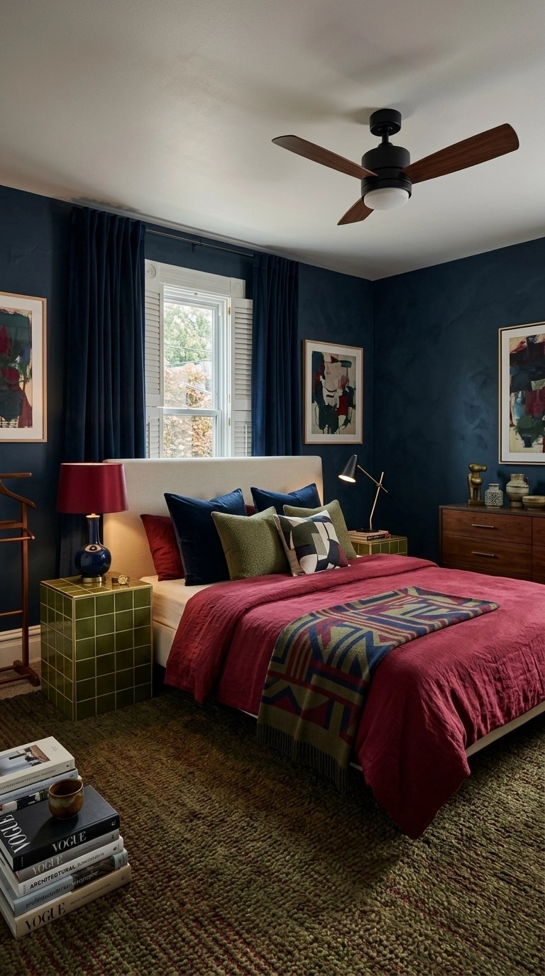 Interior design in Mid-Century Modern style — Bedroom by GenRoom AI