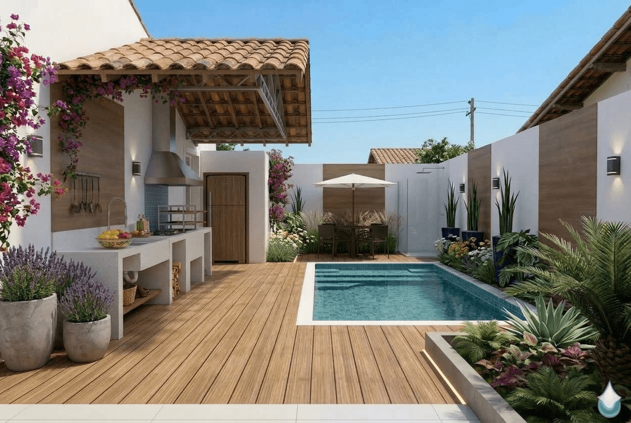 Landscape design in Contemporary Yard style — Yard by GenRoom AI