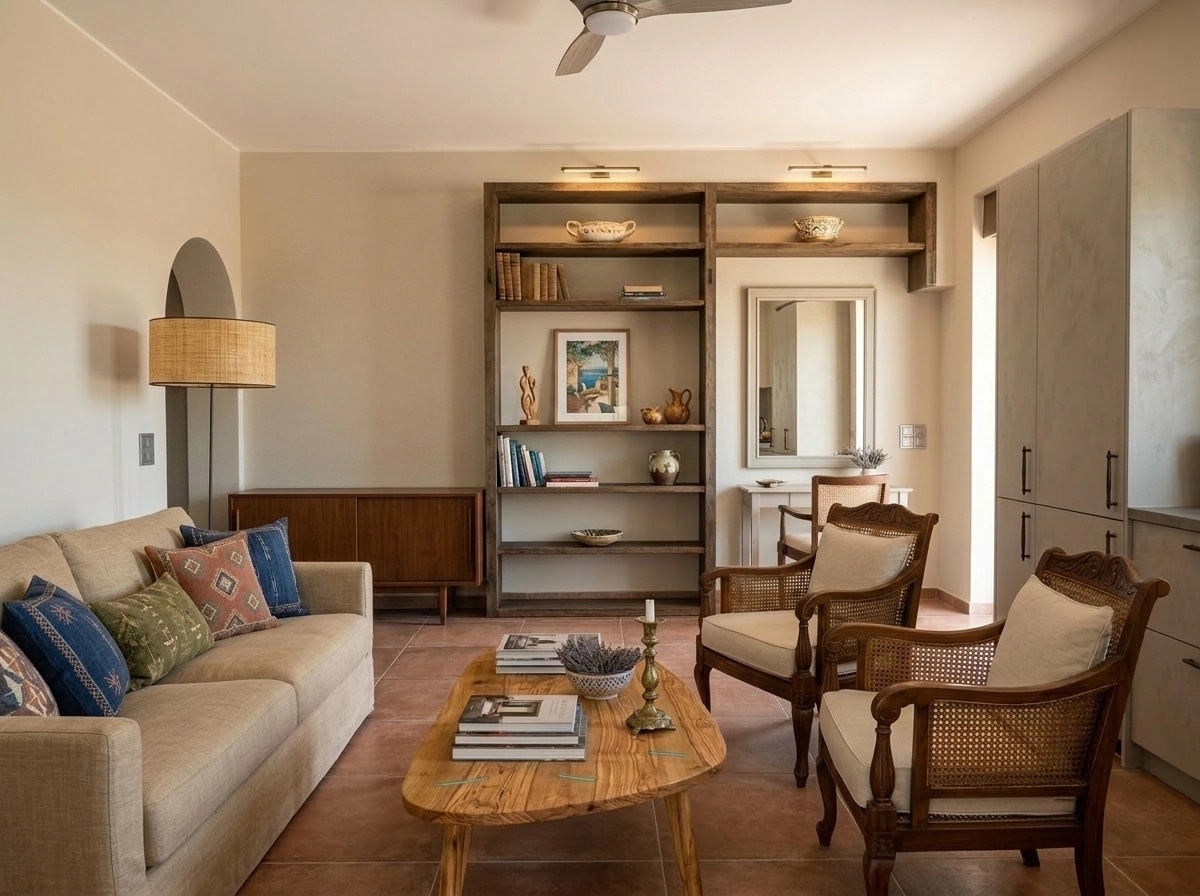 Interior design in Mediterranean style — Living Room by GenRoom AI