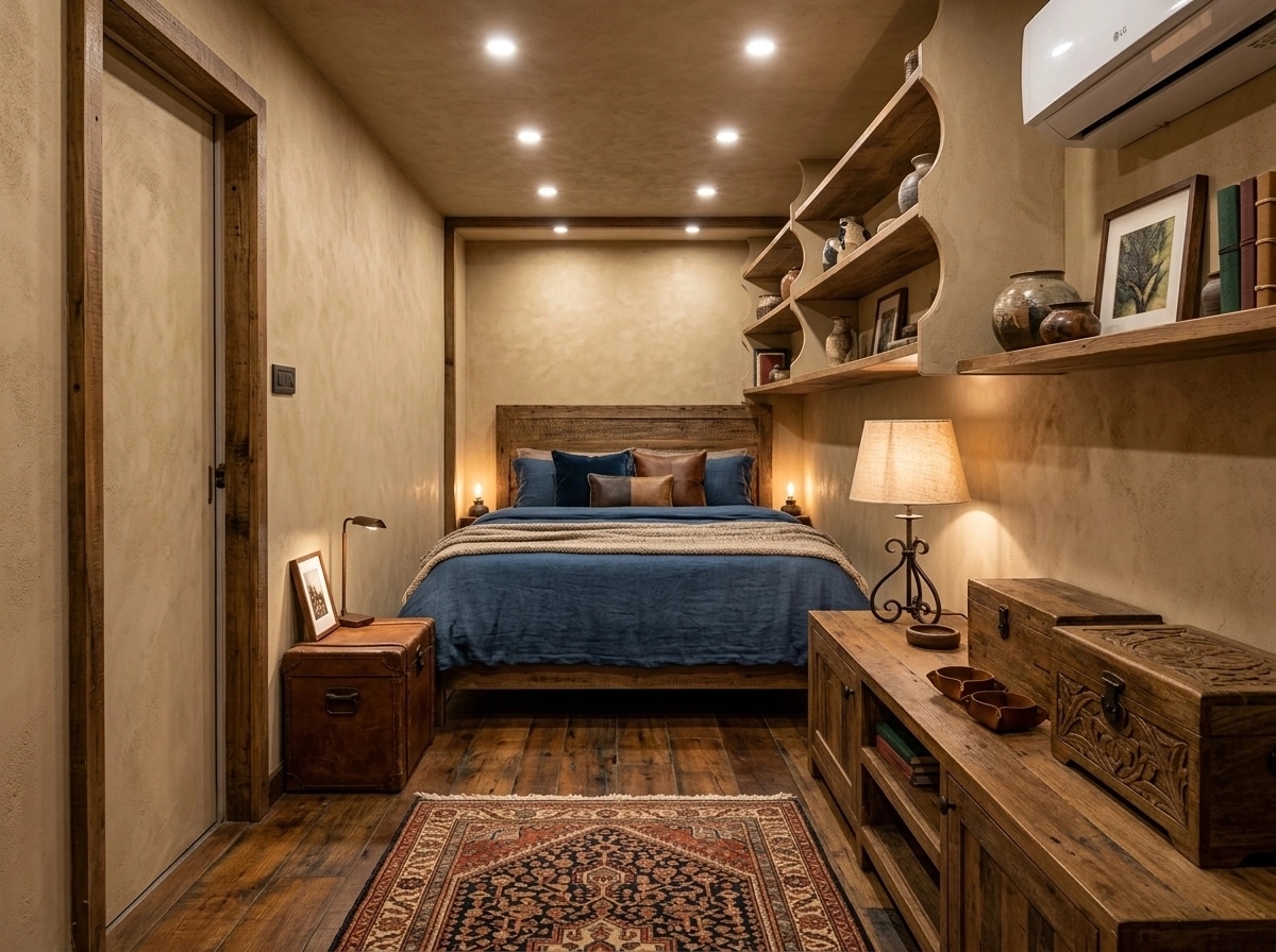 Rustic Bedroom design — interior photo by GenRoom AI