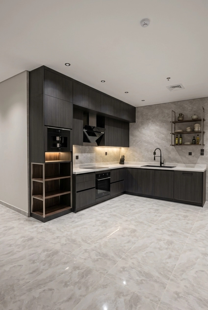 Interior design in Contemporary style — Kitchen by GenRoom AI