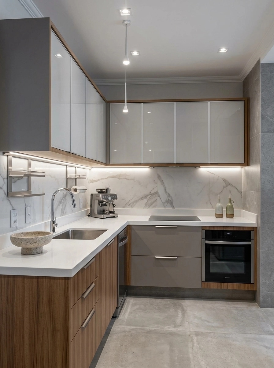 Kitchen interior in Contemporary style — photo by GenRoom AI