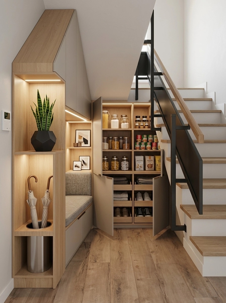 Interior design in Contemporary style — pantry by GenRoom AI