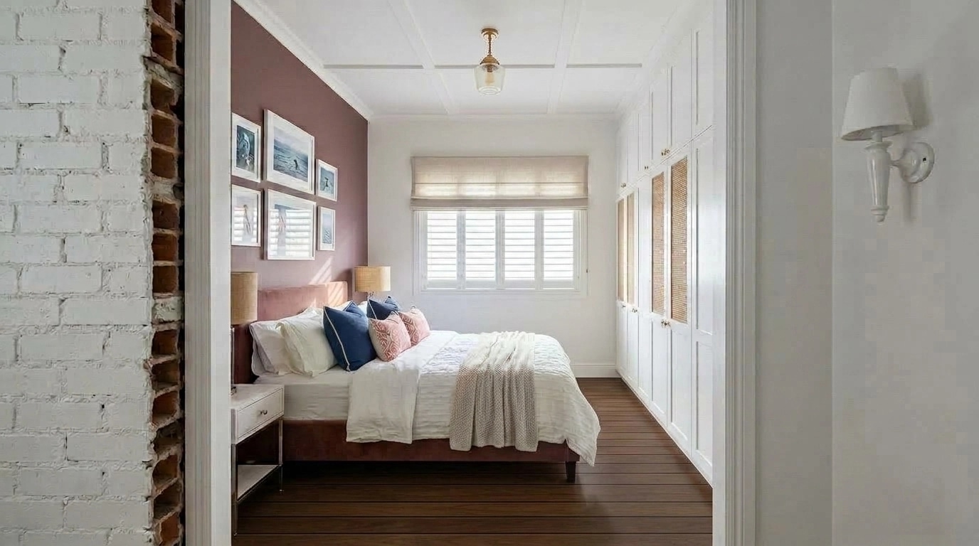 Interior design in Coastal / Hamptons style — Bedroom by GenRoom AI