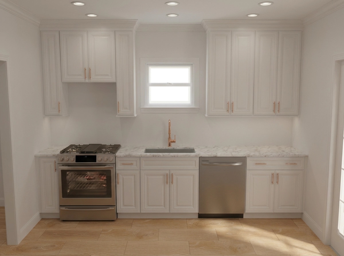 Transitional Kitchen design — interior photo by GenRoom AI