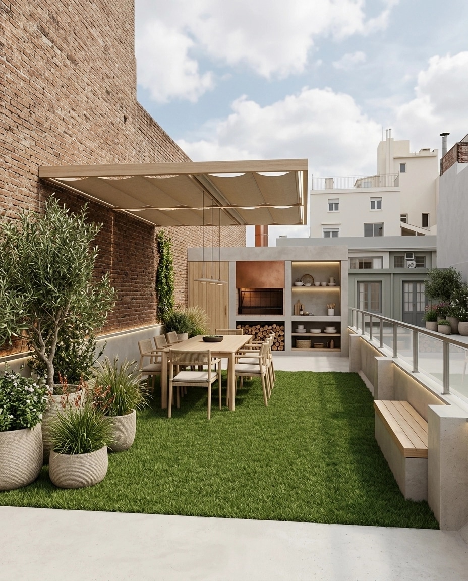Interiördesign i stilen Scandinavian — terrace av GenRoom AI