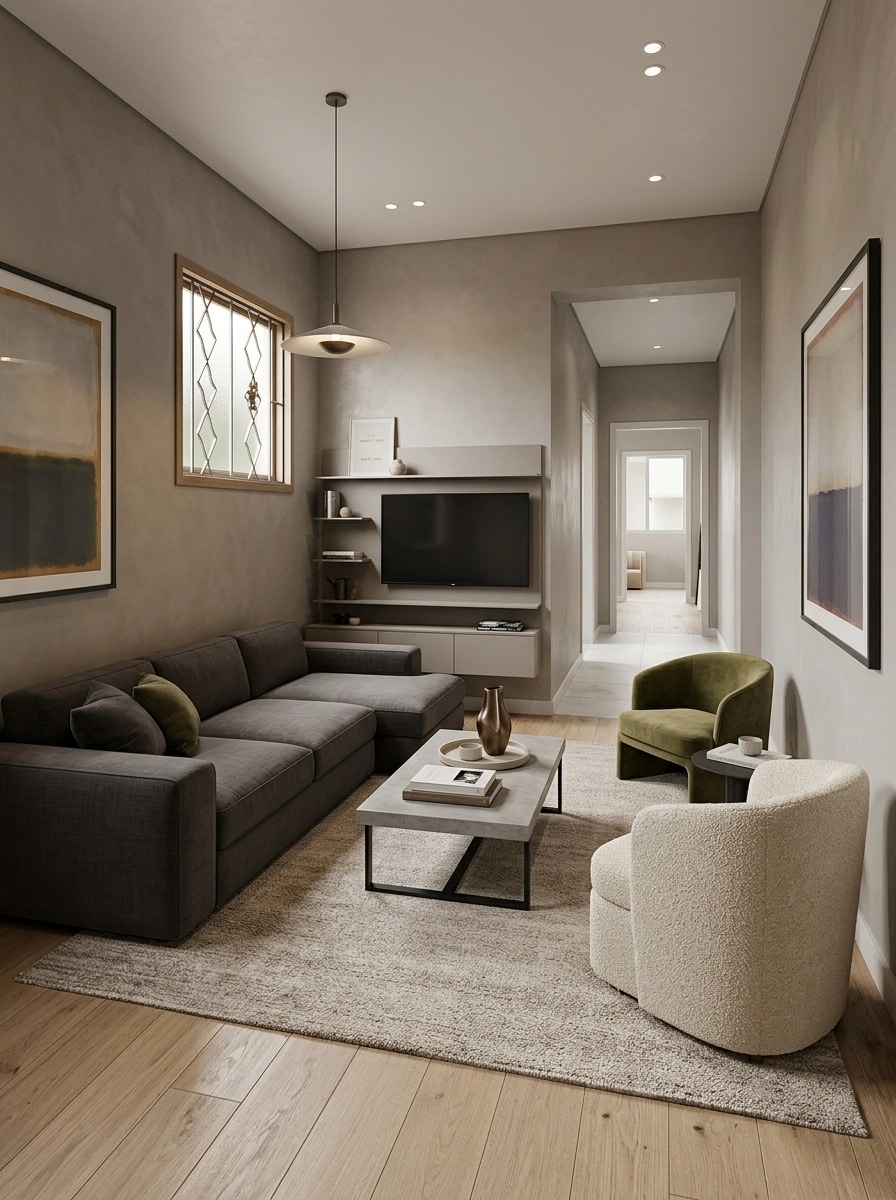 Interior design in Contemporary style — Living Room by GenRoom AI