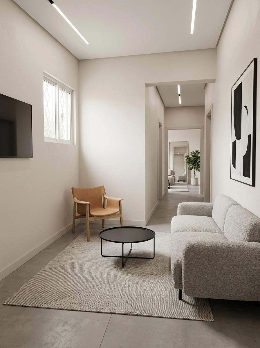 Minimalism Living Room design — interior photo by GenRoom AI