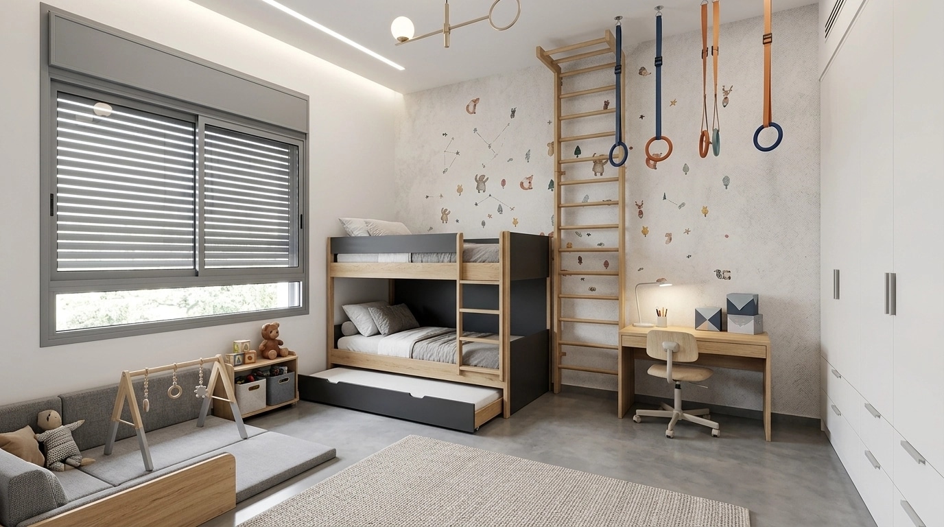 Contemporary Quarto Infantil design — interior photo by GenRoom AI