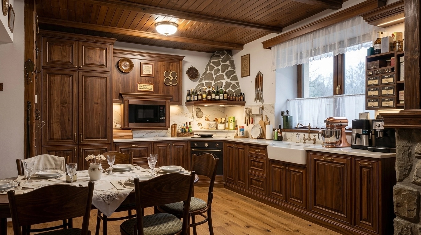 Kitchen interior in Classic style — photo by GenRoom AI