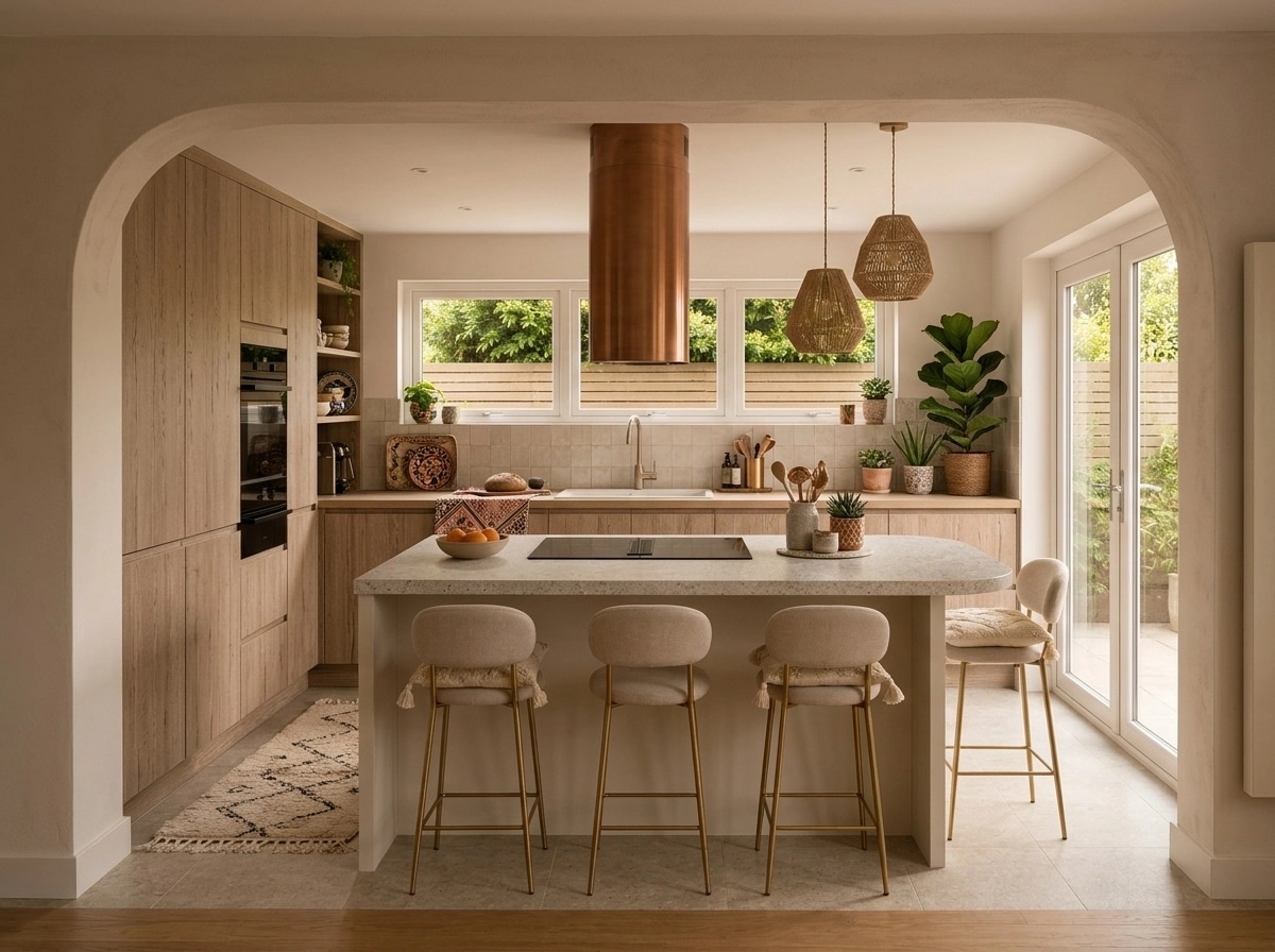 Bohemian Kitchen design — interior photo by GenRoom AI