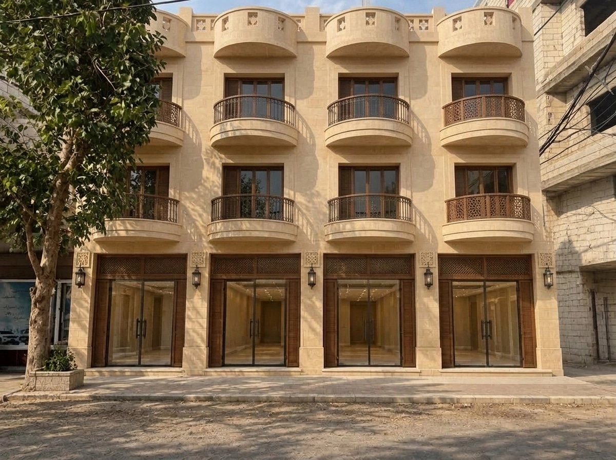 Arabian Facade Facade design — facade photo by GenRoom AI