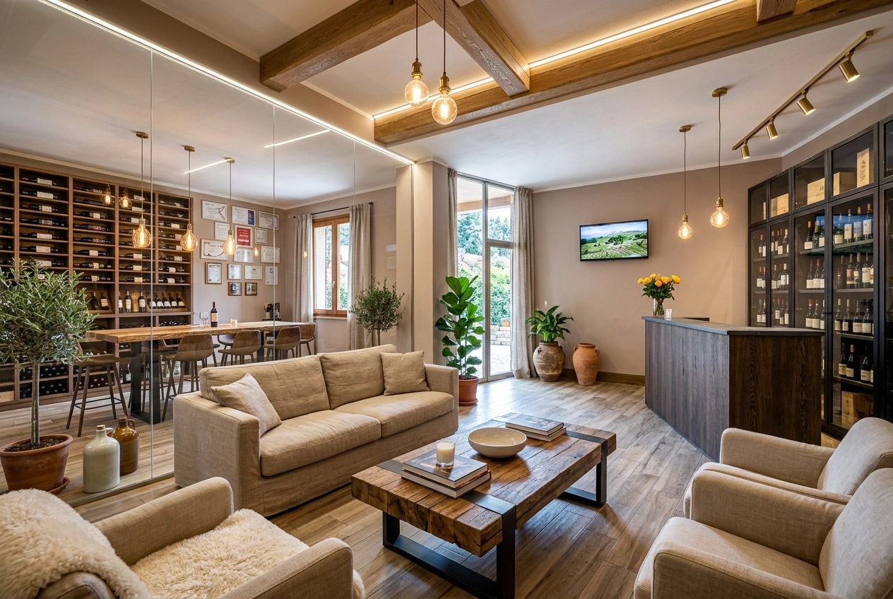 Modern Farmhouse Living Room design — interior photo by GenRoom AI