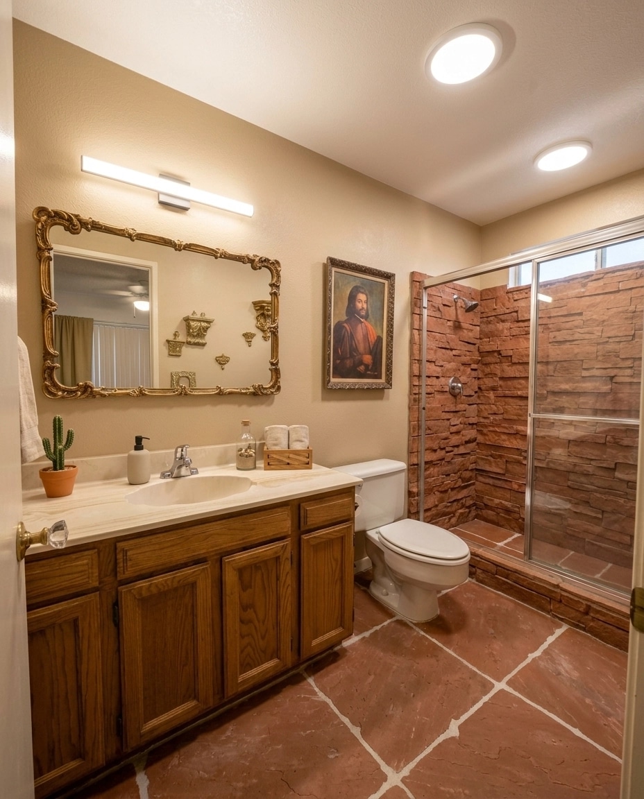 Interior design in Contemporary style — Bathroom by GenRoom AI