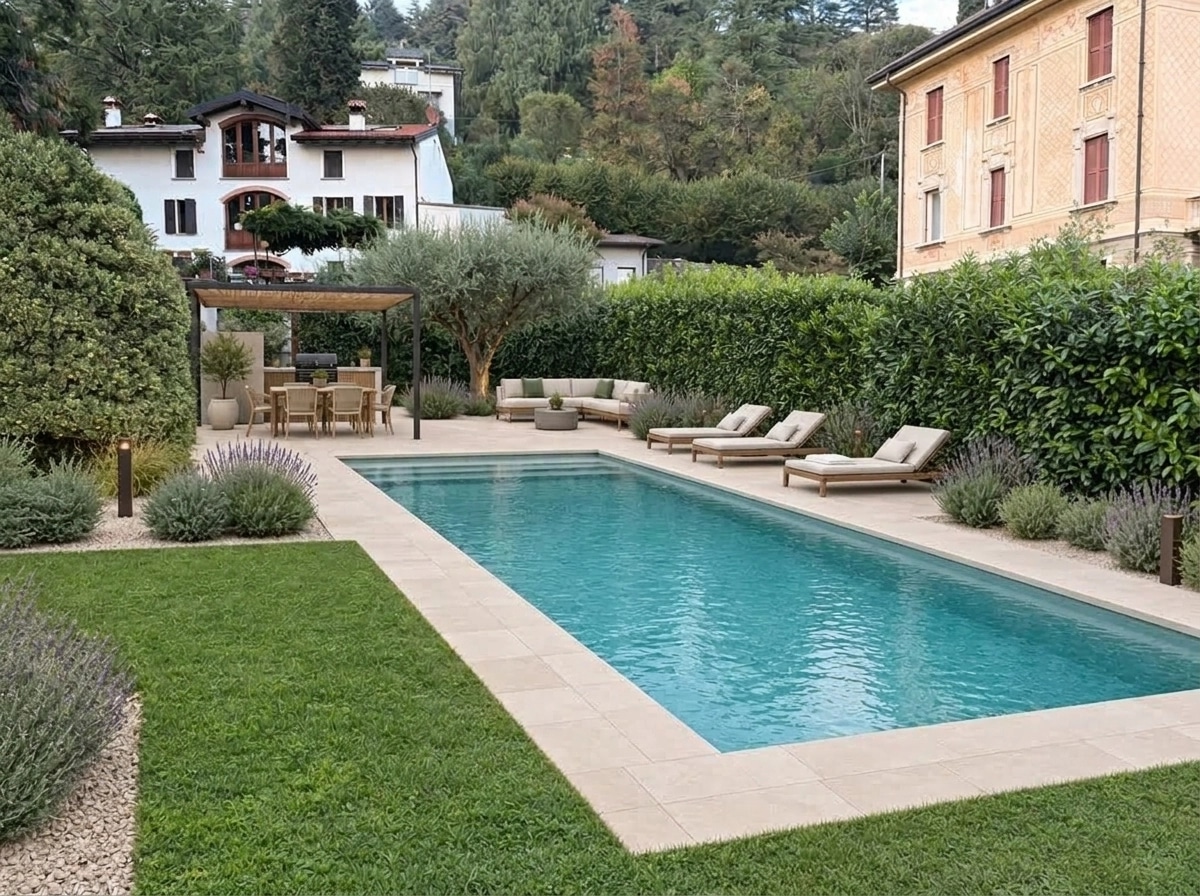 Landscape design in Minimalist Yard style — Yard by GenRoom AI