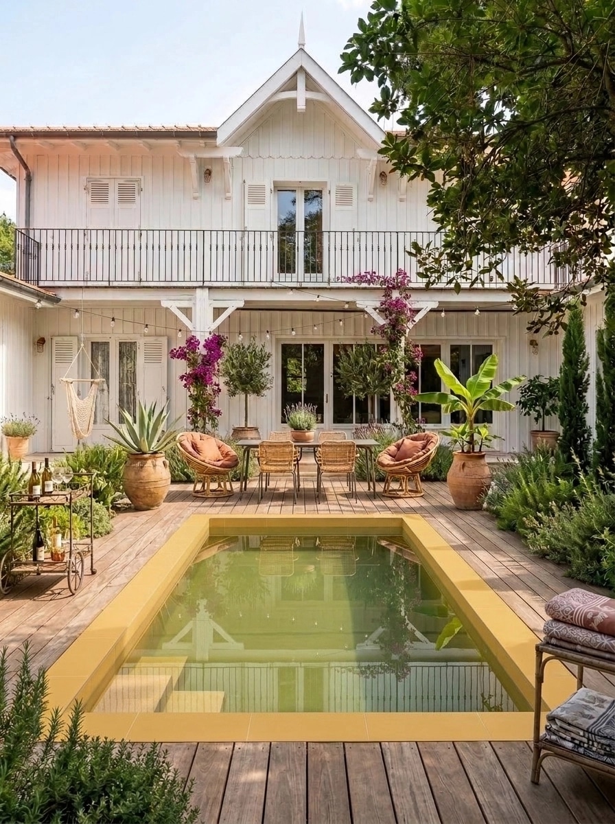 Landscape design in Mediterranean Yard style — Yard by GenRoom AI