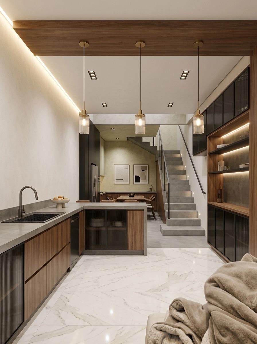 Minimalism Kitchen design — interior photo by GenRoom AI