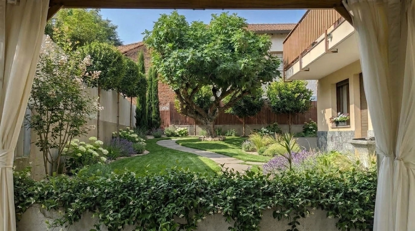 Yard design in no_style style — photo by GenRoom AI