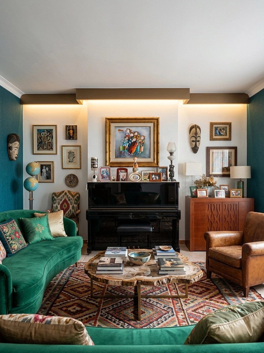 Interior design in Eclectic style — Living Room by GenRoom AI