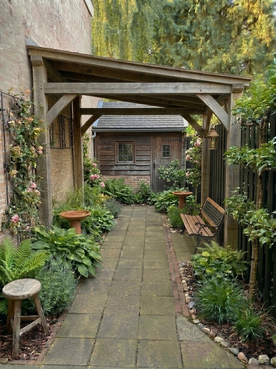 Country Rustic Garden Yard design — yard photo by GenRoom AI