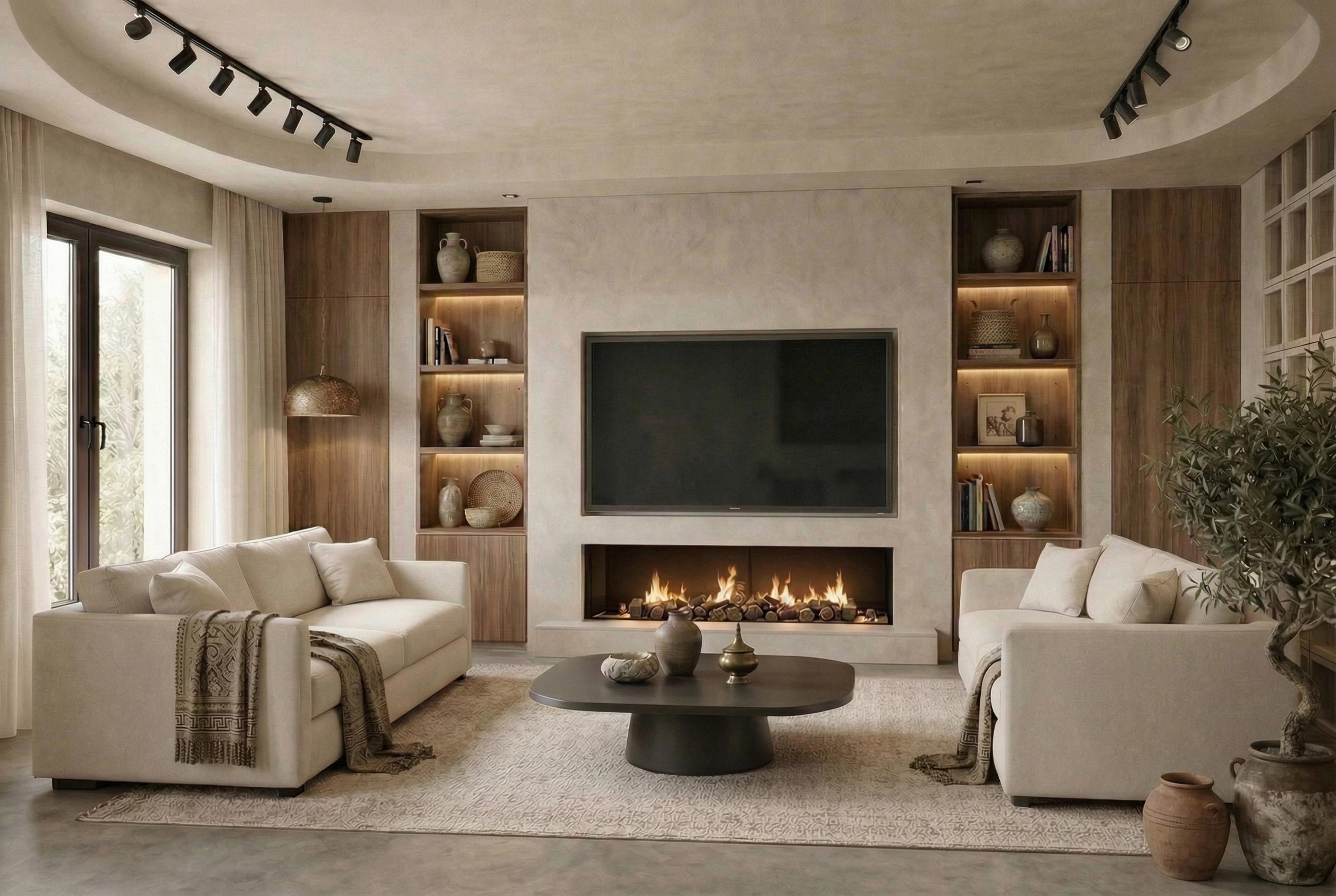 Interior design in Mediterranean style — Living Room by GenRoom AI