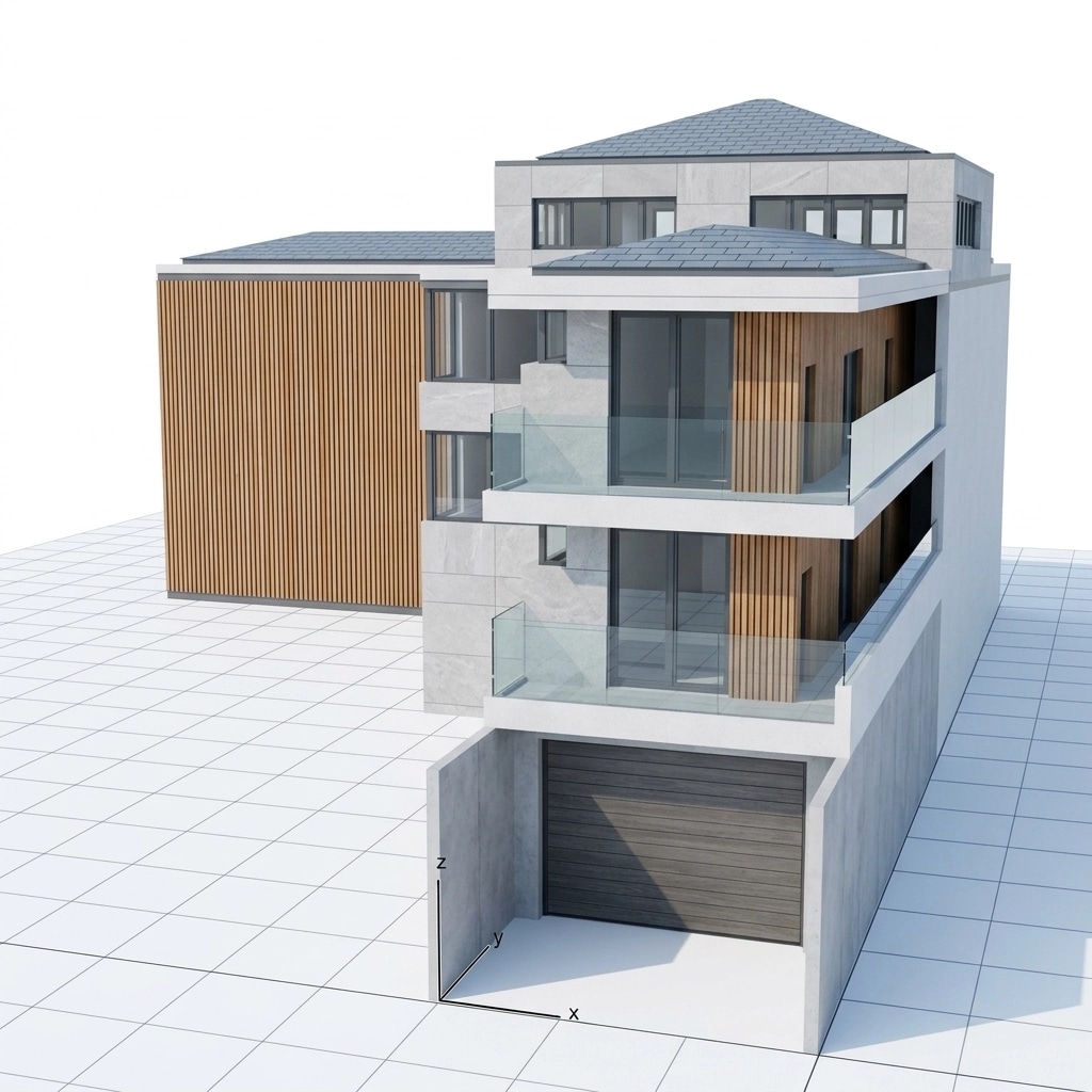 Facade design in Minimalist Facade style — Facade by GenRoom AI