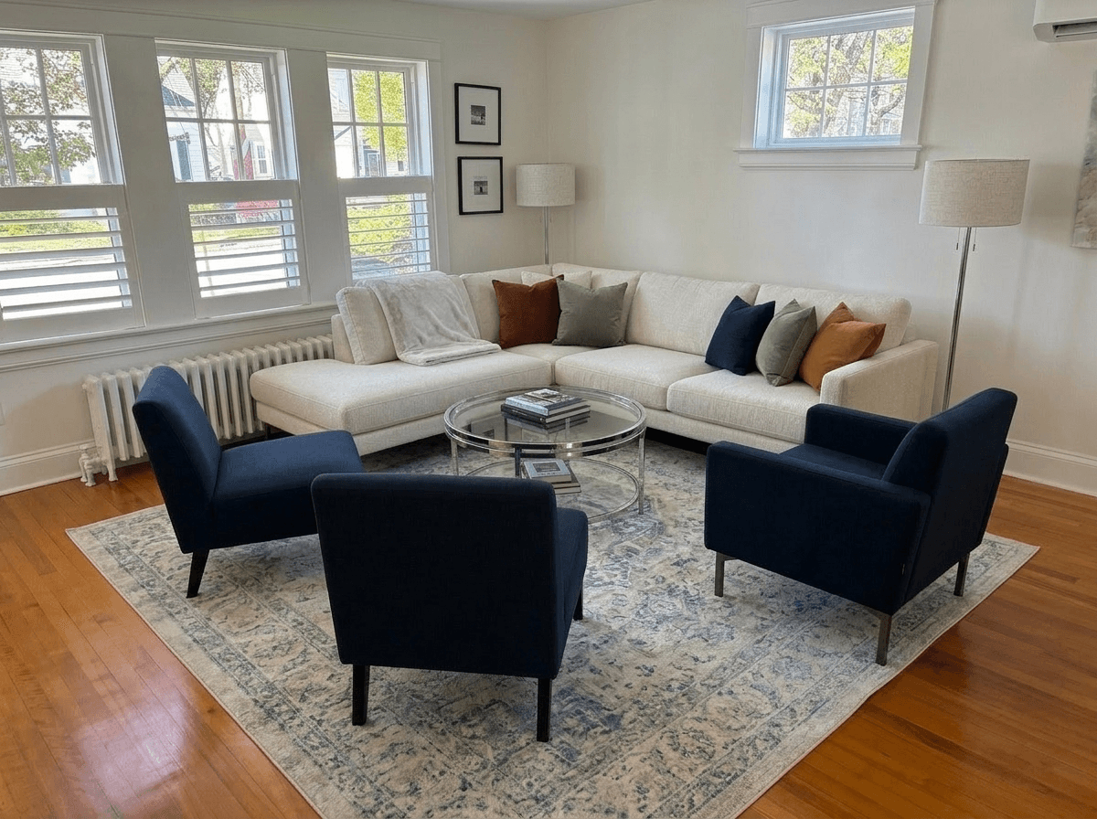 Interior design in Contemporary style — Living Room by GenRoom AI