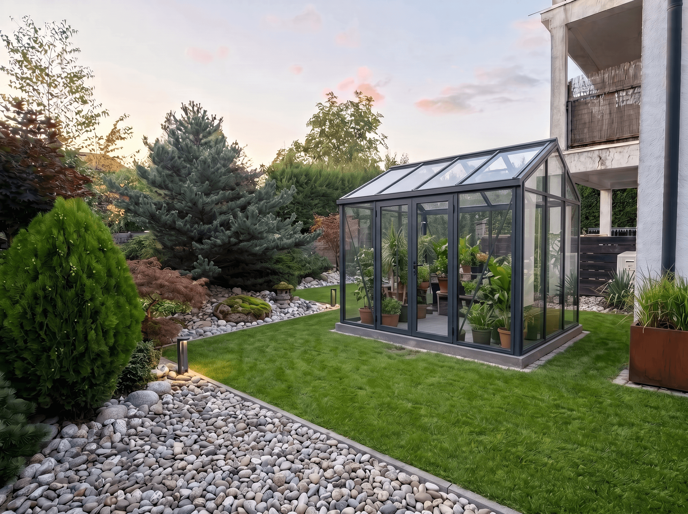 Landscape design in Minimalist Yard style — Yard by GenRoom AI