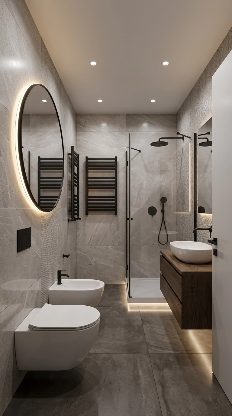 Interior design in Contemporary style — Bathroom by GenRoom AI