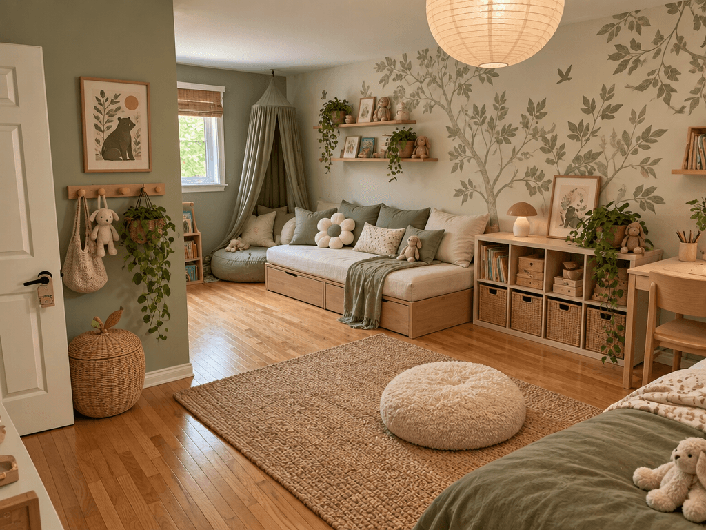 Japandi Kids Room design — interior photo by GenRoom AI