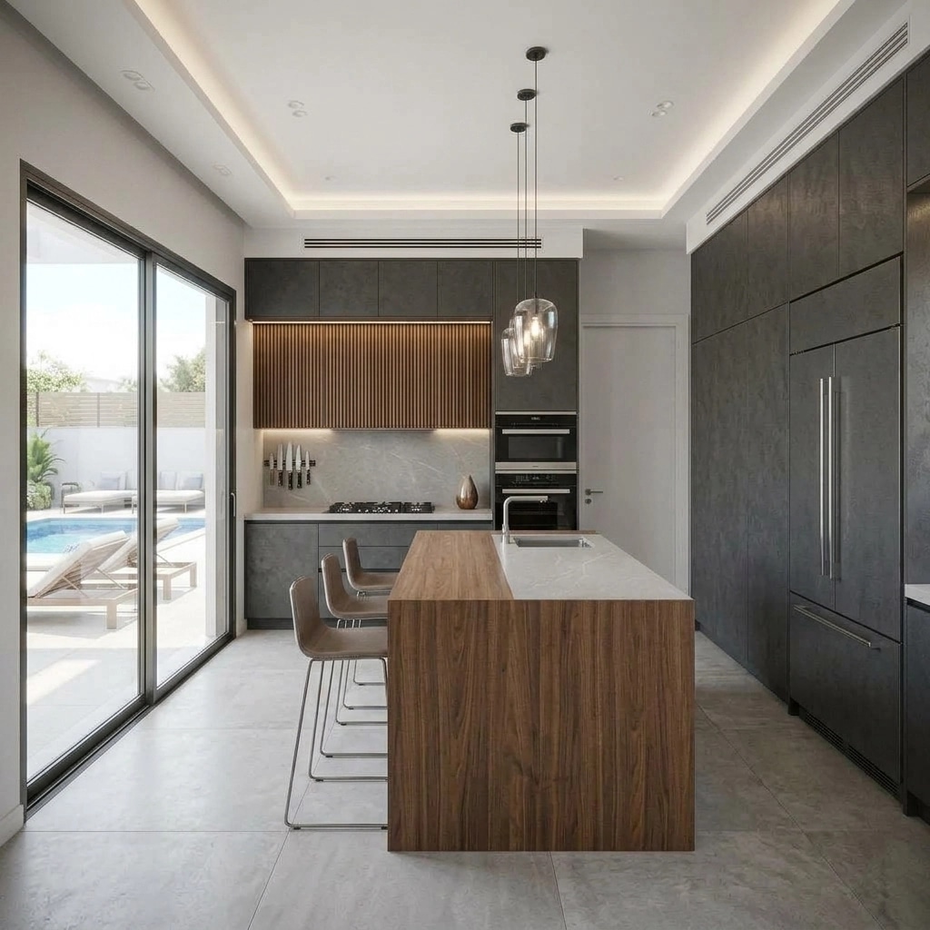 Kitchen interior in Contemporary style — photo by GenRoom AI
