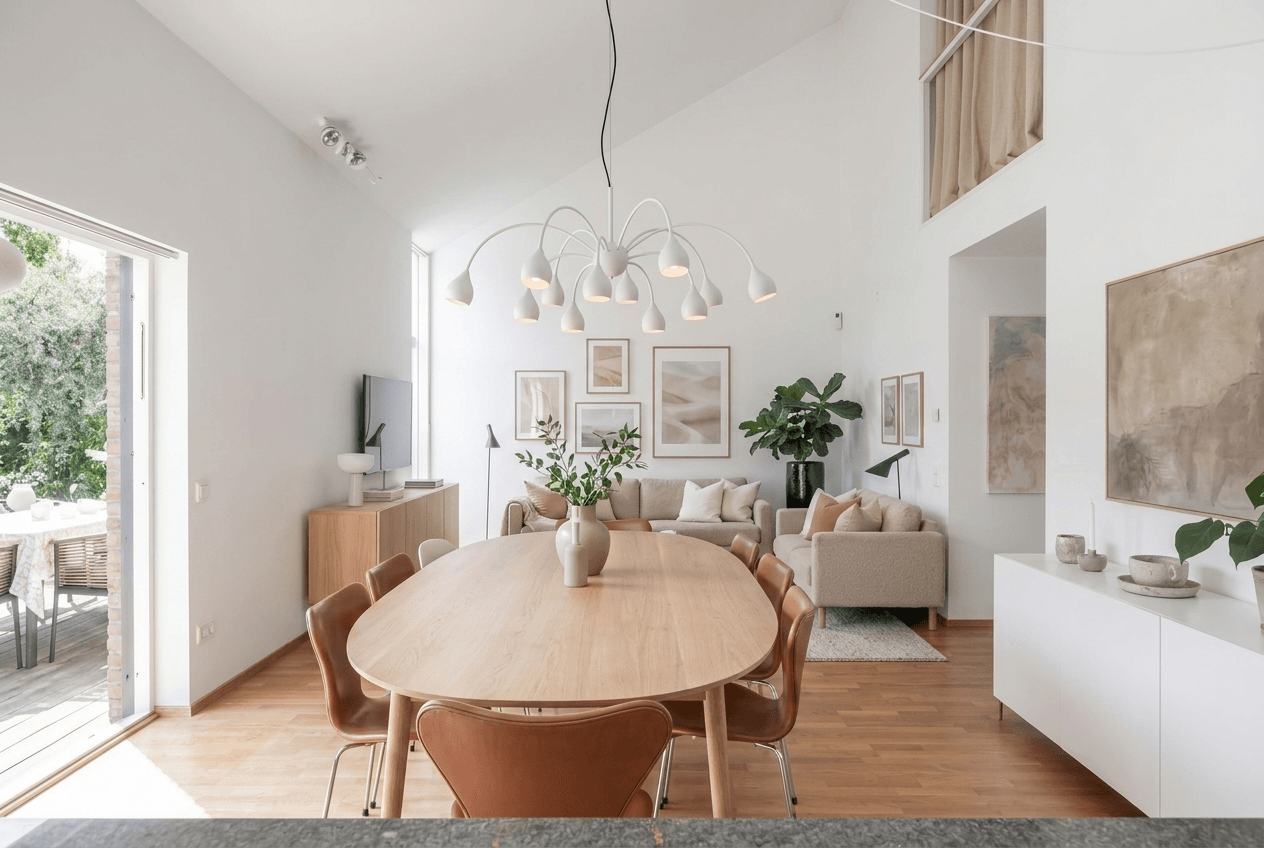 Interior design in Scandinavian style — Living Room by GenRoom AI