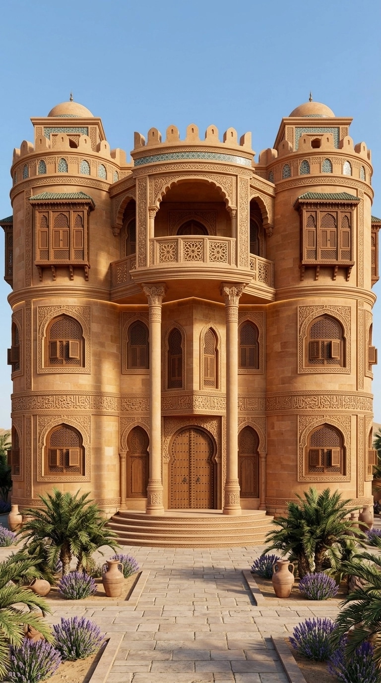 Arabian Facade Facade design — facade photo by GenRoom AI