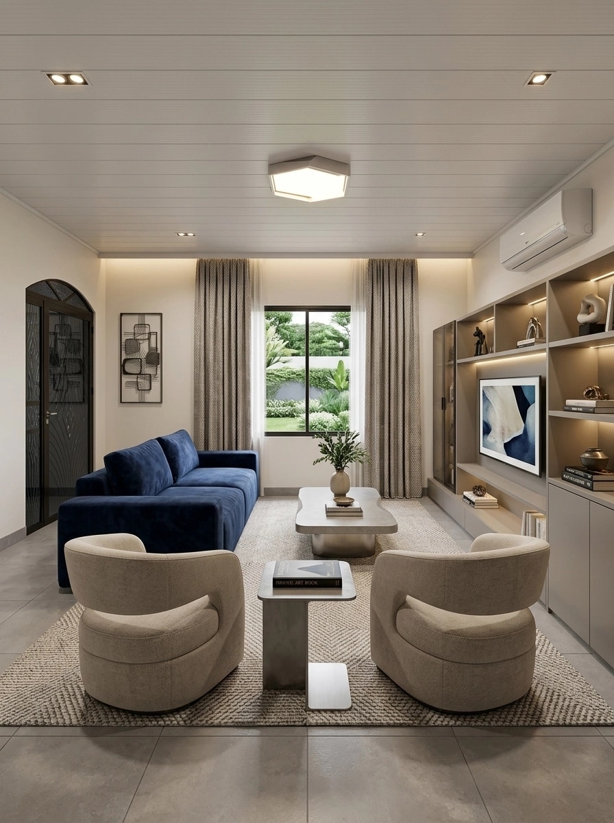 Interior design in Contemporary style — Living Room by GenRoom AI