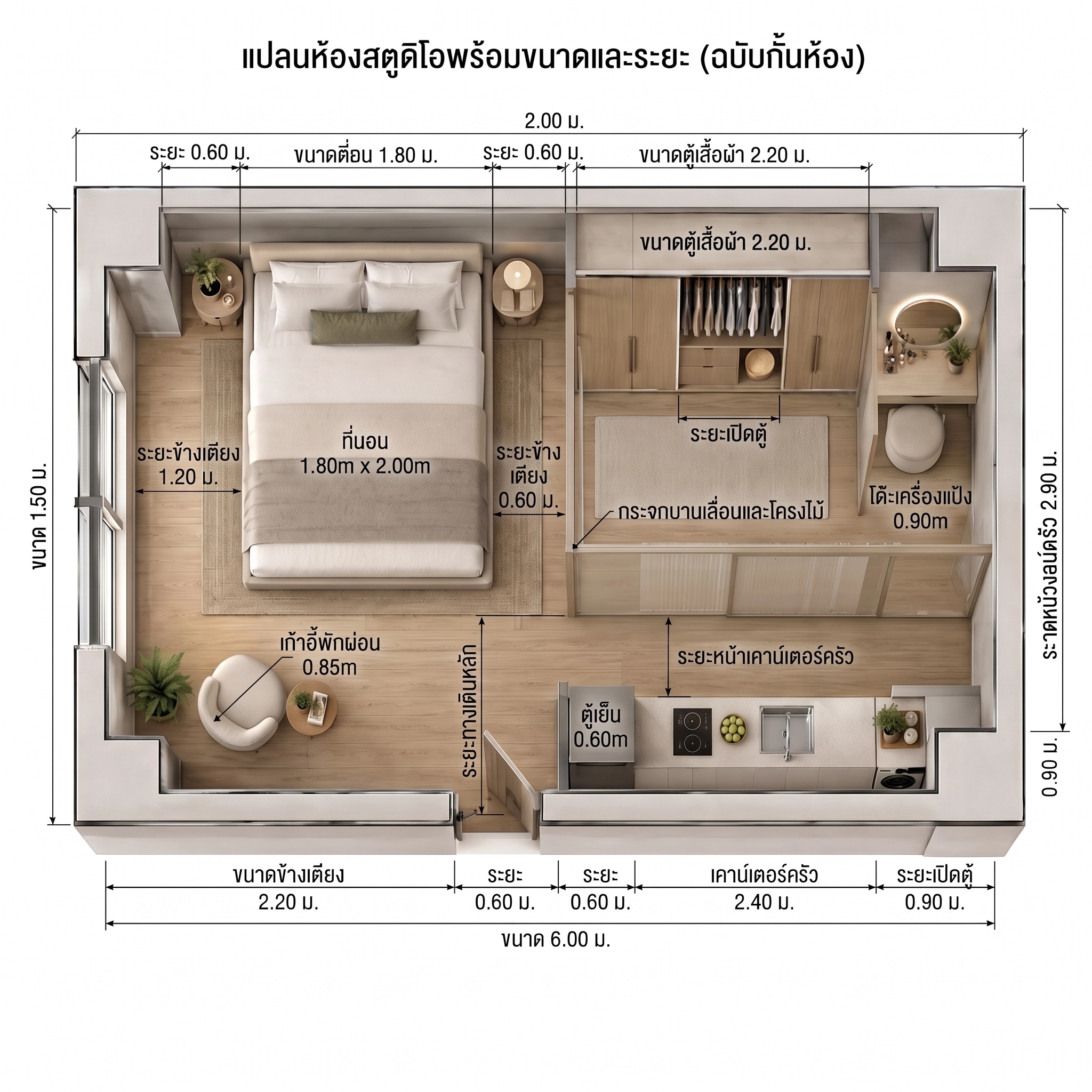 Interior design in Minimalism style — Living Room by GenRoom AI
