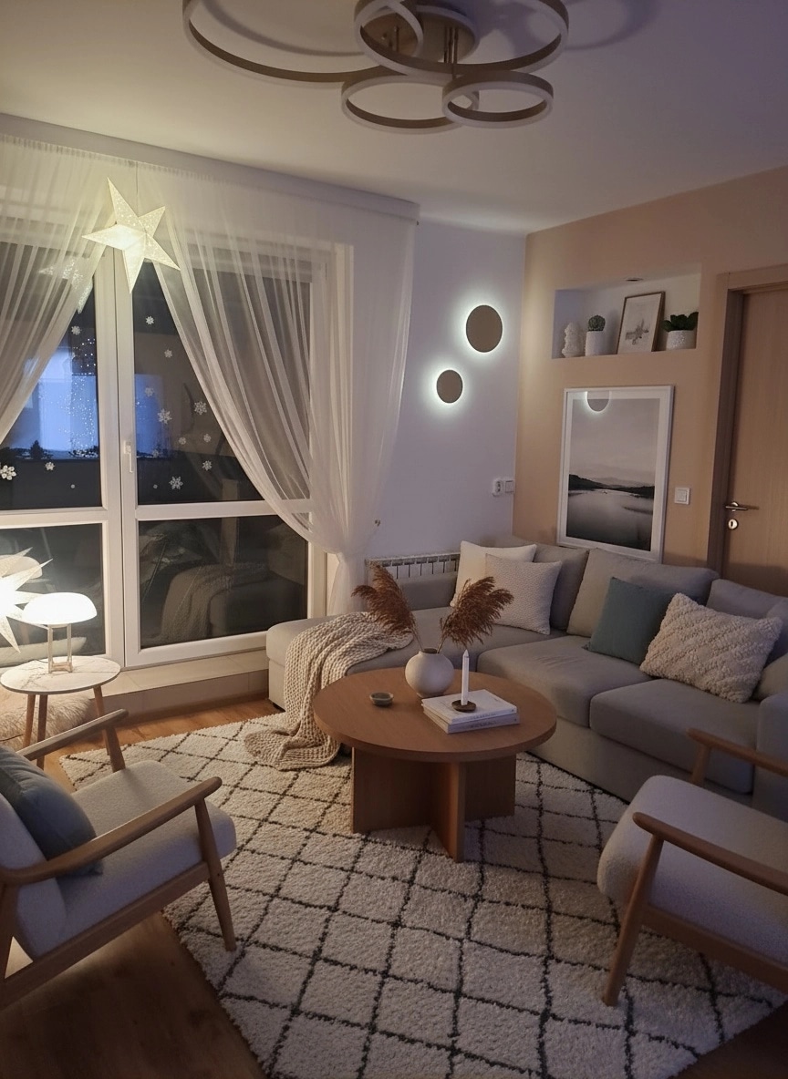 Scandinavian Living Room design — interior photo by GenRoom AI