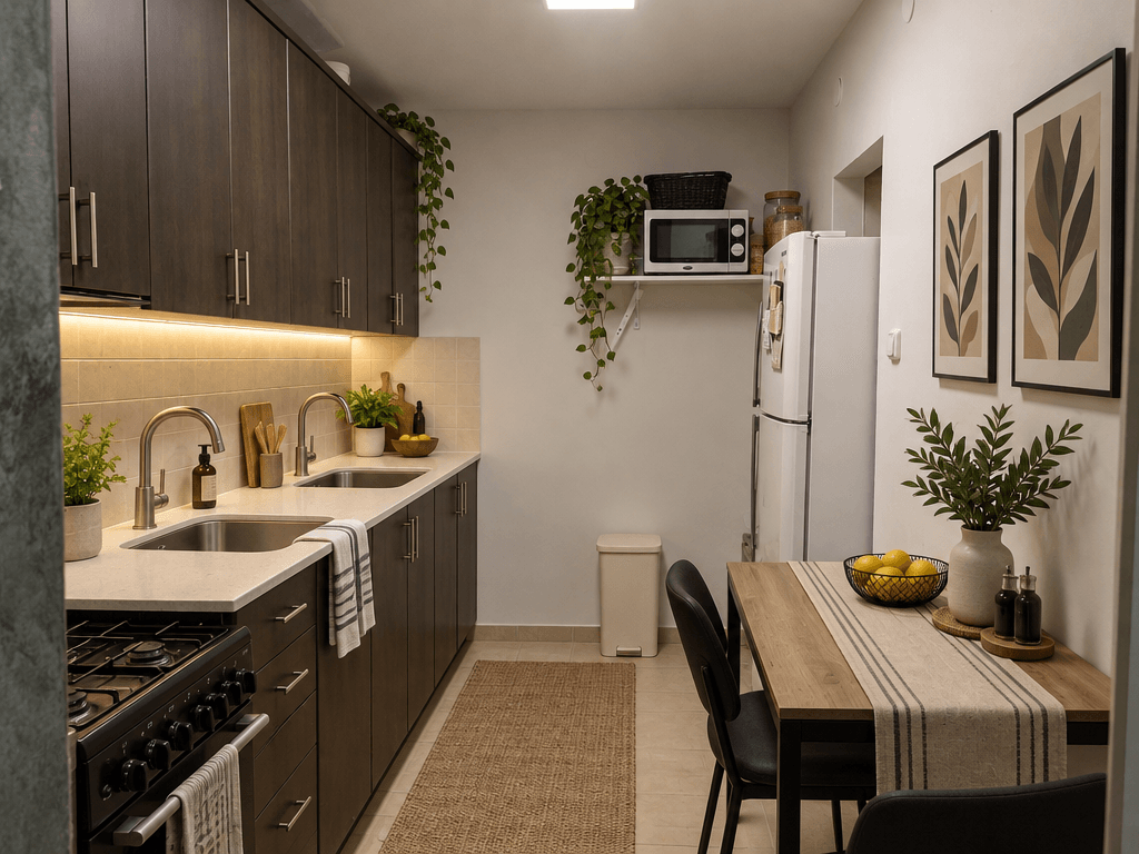 Kitchen interior in Contemporary style — photo by GenRoom AI