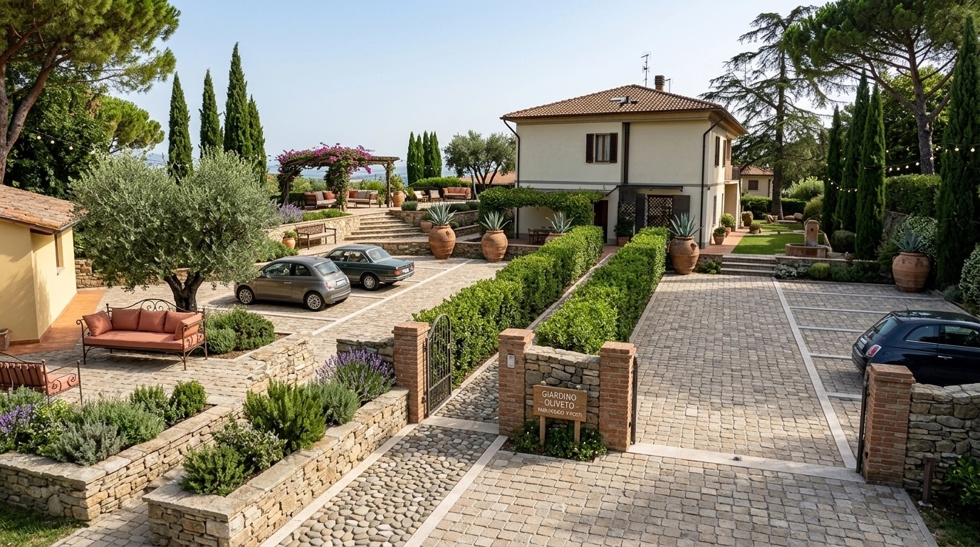 Mediterranean Yard Yard design — yard photo by GenRoom AI