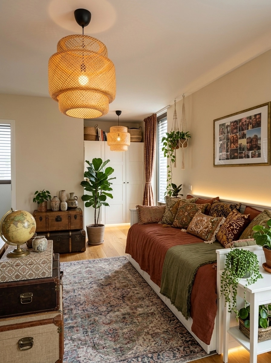 Interior design in Bohemian style — Bedroom by GenRoom AI