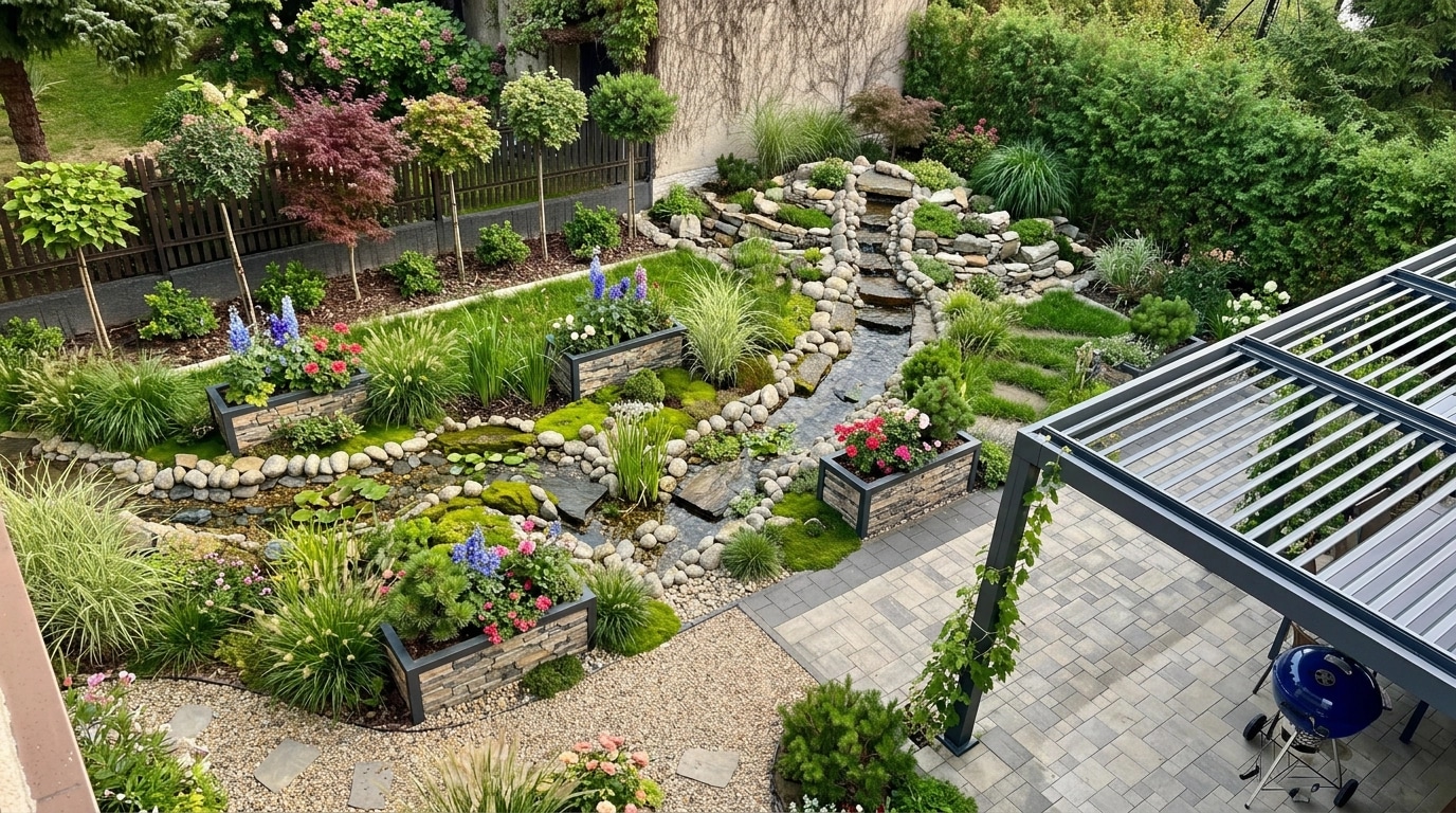 Yard design in no_style style — photo by GenRoom AI