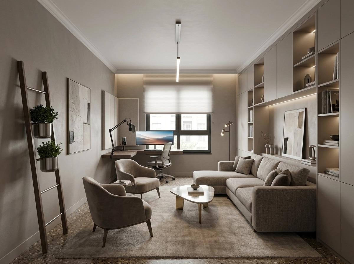 Interior design in Contemporary style — Living Room by GenRoom AI