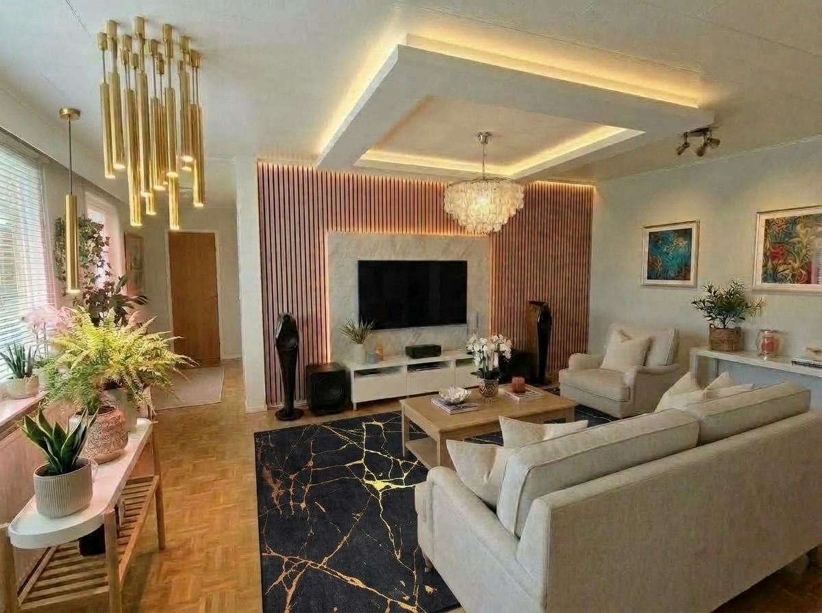 Interior design in Coastal / Hamptons style — Living Room by GenRoom AI