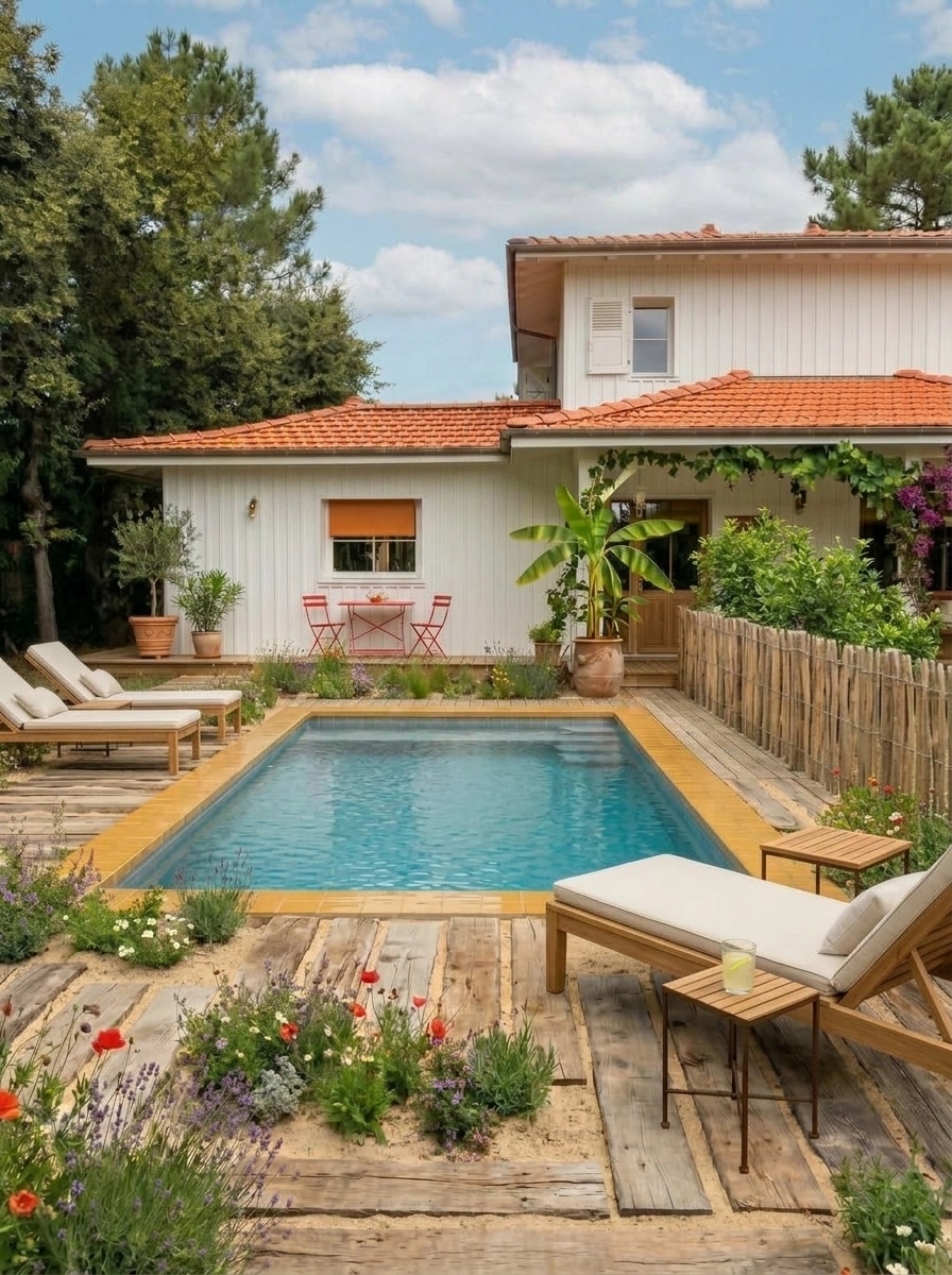 Landscape design in Mediterranean Yard style — Yard by GenRoom AI