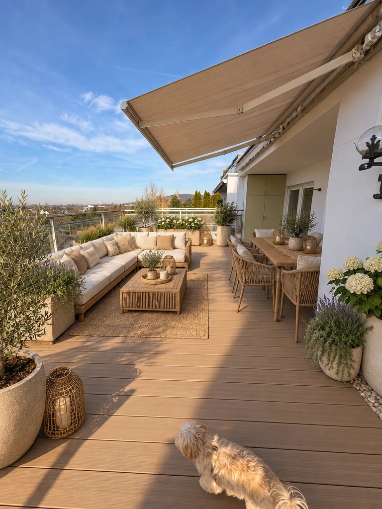 Landscape design in Mediterranean Yard style — Yard by GenRoom AI