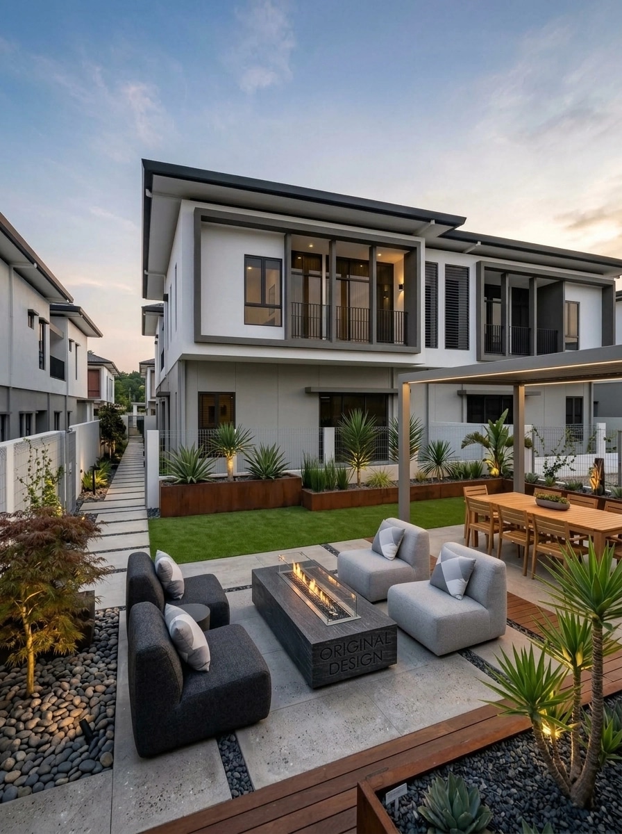 Landscape design in Contemporary Yard style — Yard by GenRoom AI