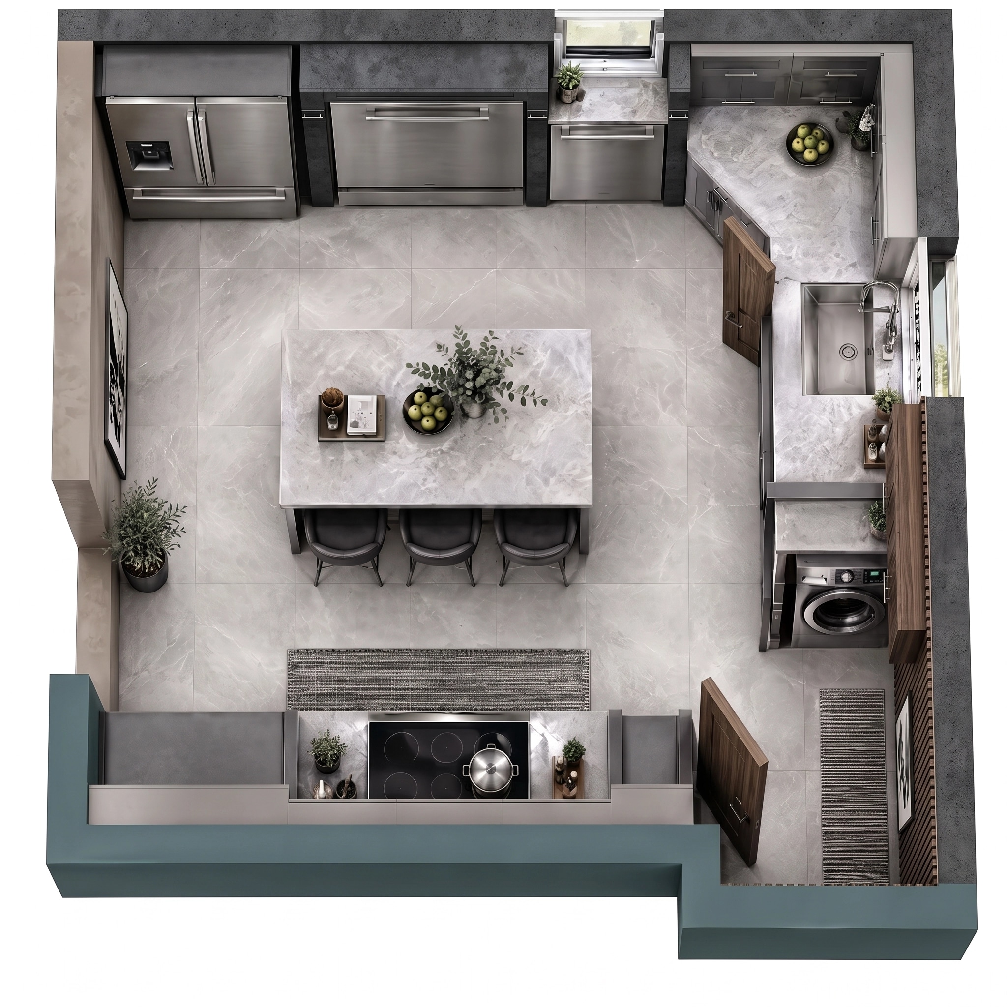 Interior design in Contemporary style — Living Room by GenRoom AI