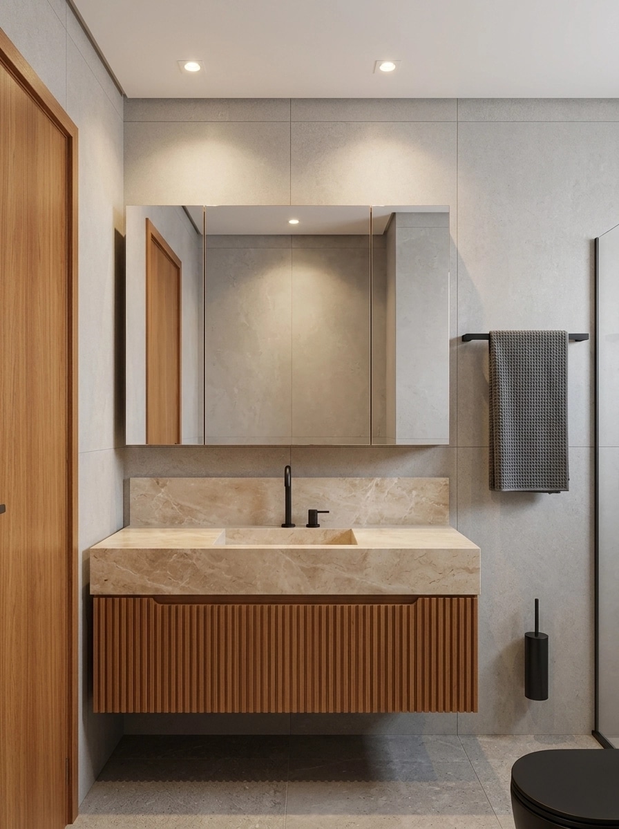 Japandi Banheiro design — interior photo by GenRoom AI